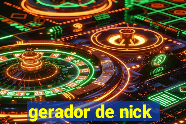 gerador de nick